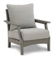 Visola Outdoor Sofa and Loveseat with 2 Lounge Chairs and End Table