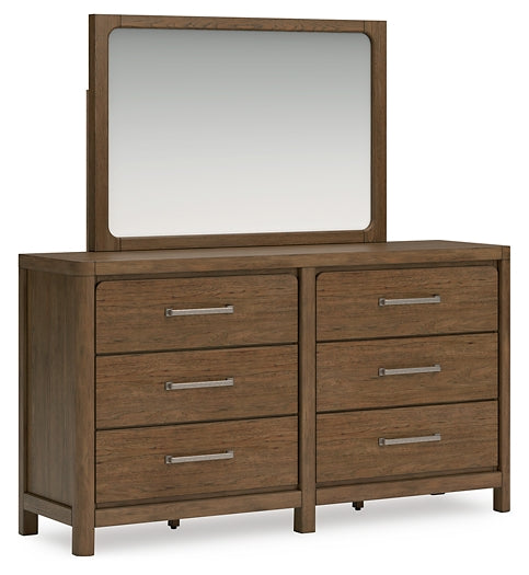 Cabalynn King Upholstered Bed with Mirrored Dresser, Chest and Nightstand