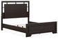 Covetown Queen Panel Bed with Mirrored Dresser, Chest and 2 Nightstands