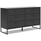 Socalle Twin Panel Platform Bed with Dresser and Nightstand