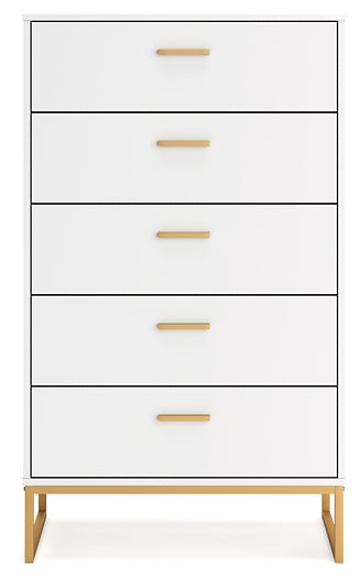 Socalle Twin Panel Platform Bed with Dresser and Chest