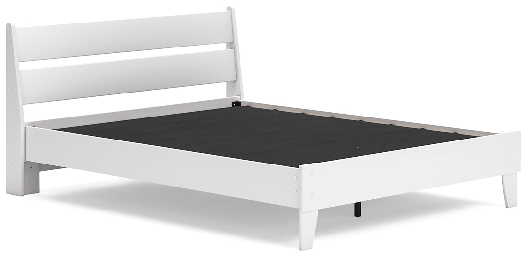 Socalle Queen Panel Platform Bed with Dresser and Chest