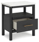 Cadmori Full Upholstered Bed with Mirrored Dresser, Chest and Nightstand