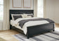 Lanolee King Panel Bed with Mirrored Dresser, Chest and 2 Nightstands