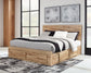 Hyanna King Panel Storage Bed with Mirrored Dresser and Chest